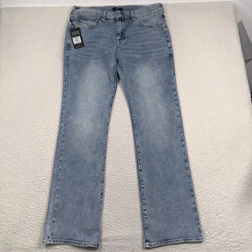 True Religion Jeans Mens 34 (36x34) Billy Relaxed Bootcut Flap Pocket NWT $164